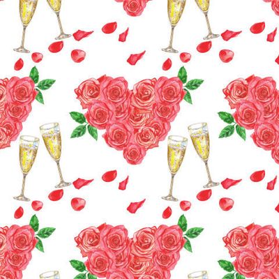 Любовь, розы, шампанское