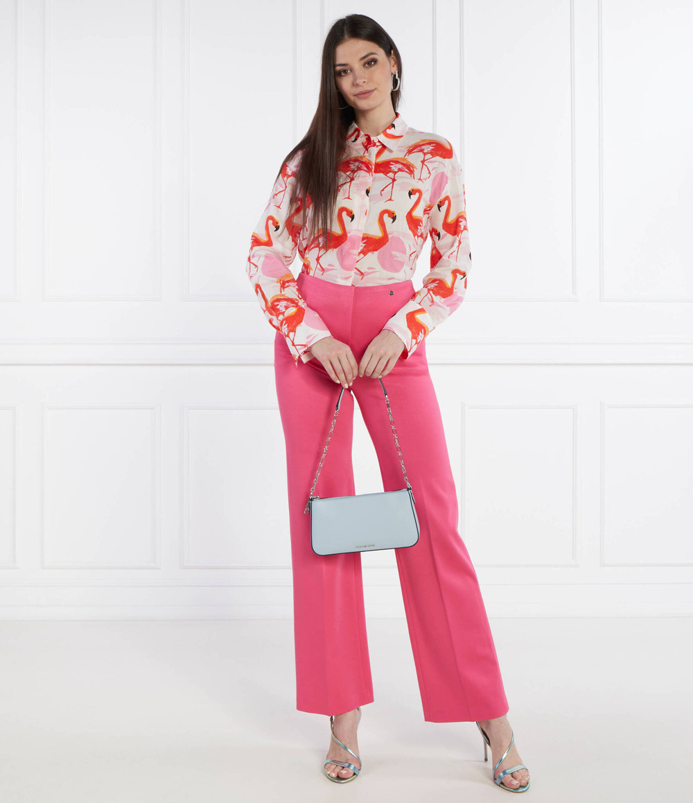 Кожаная сумка через плечо Empire Michael Kors - голубой(32H3S8EW6L)