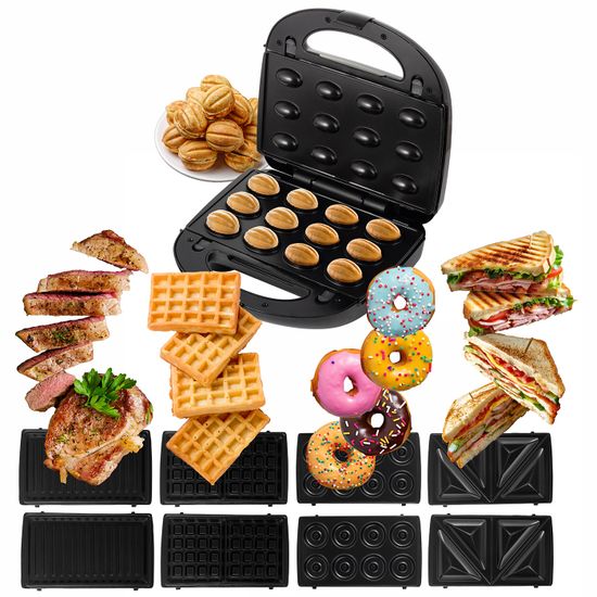 Электроприбор для выпечки и гриля Мультипекарь 5 в 1 Kamille KM 6723