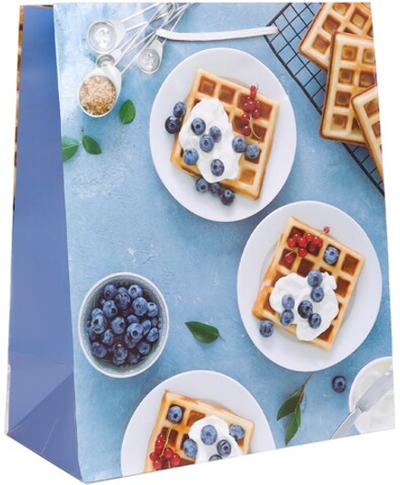 Пакет подарочный, Венские вафли, 33*26*14 см, 1 шт.