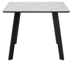 Стол ТИК ТАК 90  ОНИКС, керамика / Черный каркас М-City