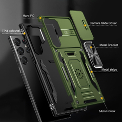 Чехол Safe Case с кольцом и защитой камеры для Samsung Galaxy S25 Ultra