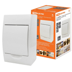 Бокс навес, ЩРН-П, пластик, TDM, 4мод, IP40, белый, SQ0903-0001