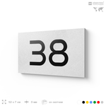 Табличка с номером 38 на дверь квартиры, для офиса, кабинета, аудитории, склада, белая 120х70 мм, Айдентика Технолоджи