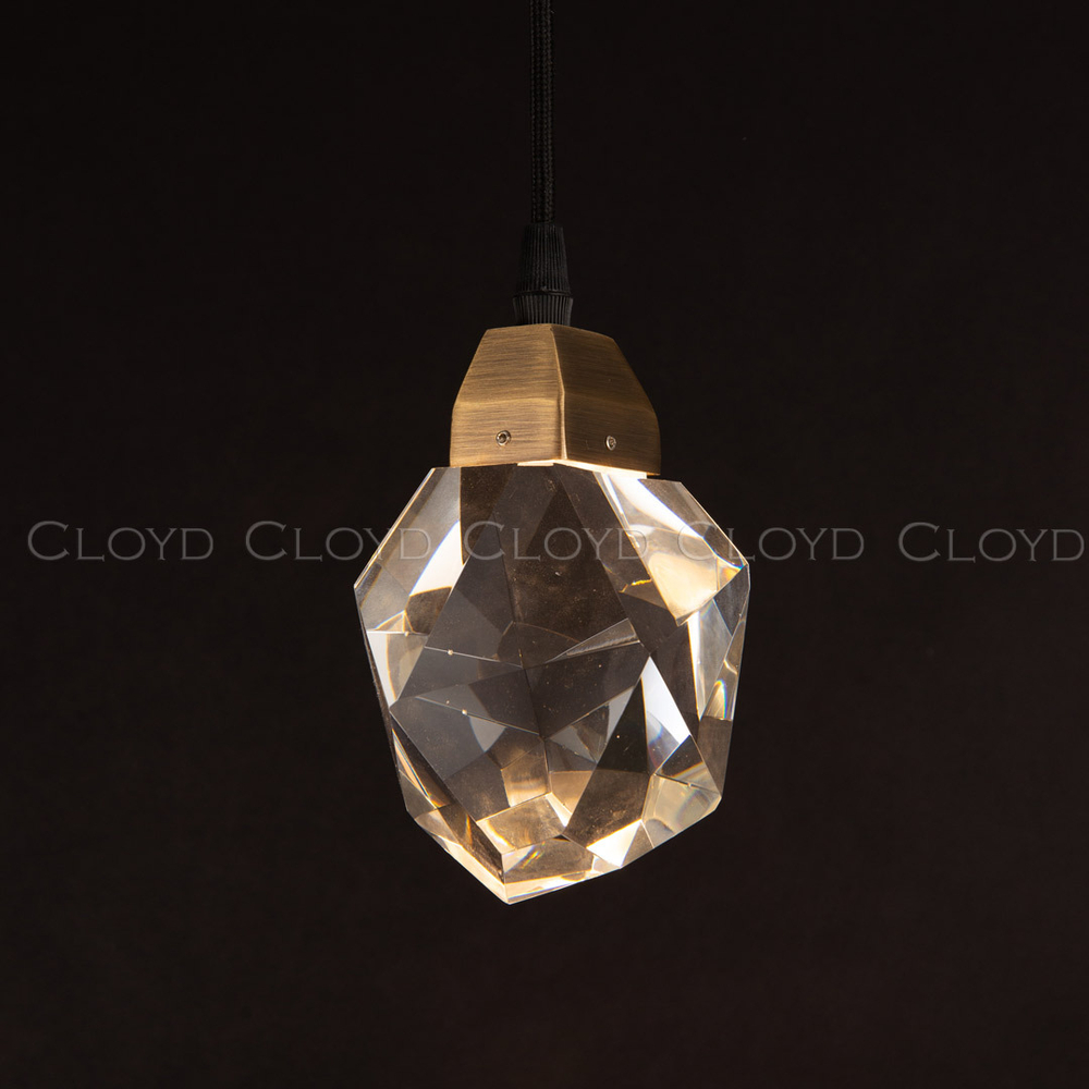 Подвесной светильник Cloyd BOZON-A P1 / выс. 16 см - латунь темная (арт.10723)