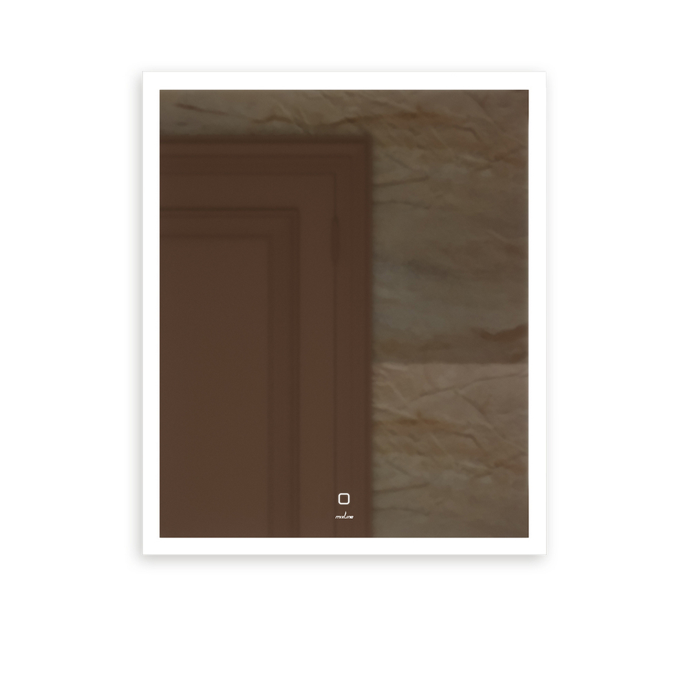 Зеркало MIXLINE "Норма" ЭКОНОМ 500*600 (ШВ) сенсорный выкл, светодиодная подсветка, универс.крепеж
