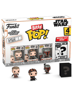 Фигурка Funko Bitty POP! Mandalorian Cobb Vanth+Fennec Shand+Boba Fett+Mystery (1 of 4) 4PK​ 75453