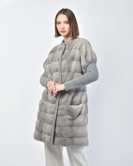 Жилет из меха норки