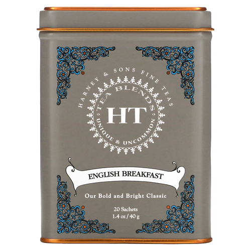 Harney & Sons, HT Tea Blends, английский завтрак, 20 чайных пакетиков, 40 г (1,4 унции)