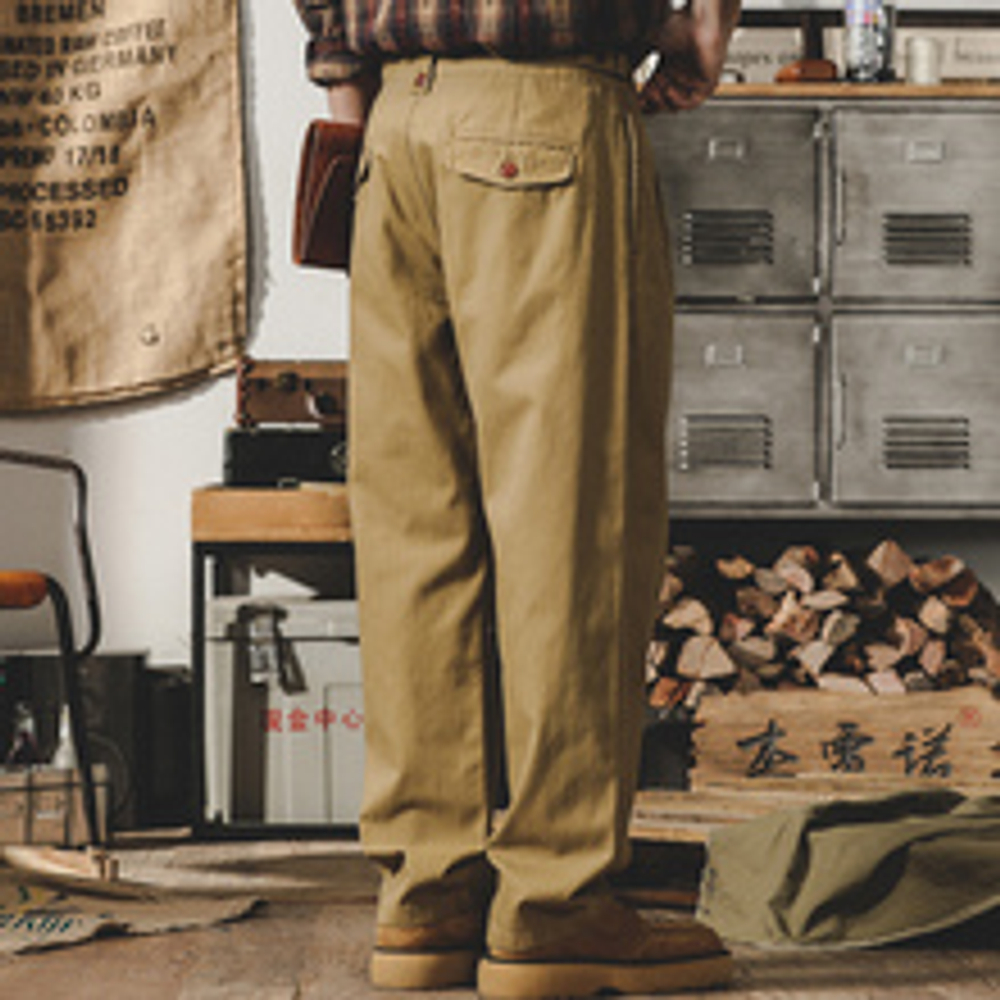 Jereno американские ретро брюки Porg мужские с завышенной талией. Неаполитанские повседневные брюки мужские прилив