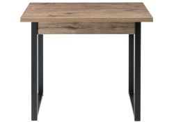 Стол Форли 90(150)х67х77 дуб велингтон / черный матовый