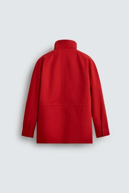 ZARA ПАРКА WATER REPELLENT СО СЪЕМНОЙ ПОДКЛАДКОЙ, КРАСНЫЙ