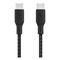 Кабель Belkin Boost Charge Braided USB-C - USB-C, 2 м, нейлон, черный (CAB014bt2MBK)