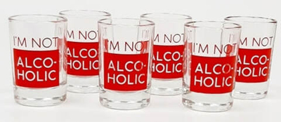 Набор стопок 50 мл 6 шт I'm not alcoholic