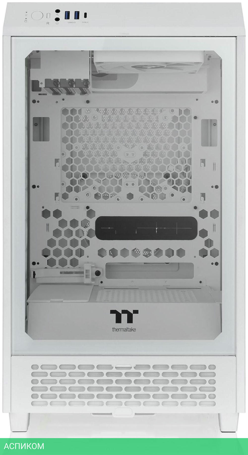 Корпус Thermaltake The Tower 200 без БП Snow (CA-1X9-00S6WN-00)