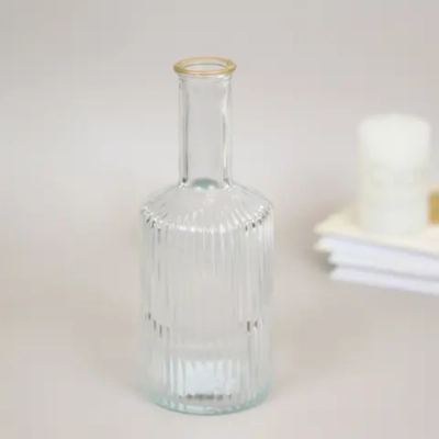 Ваза стеклянная «Амфора» 21,5*8см прозрачная