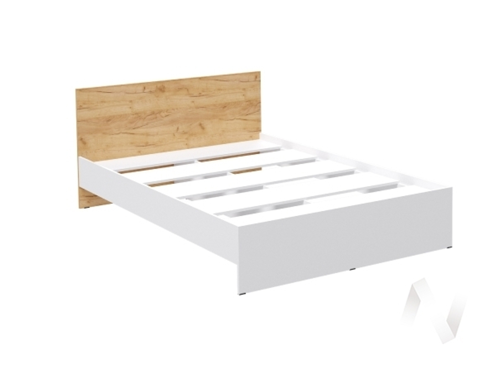 Кровать 1;4м Спальня Ронда (дуб крафт золотой)