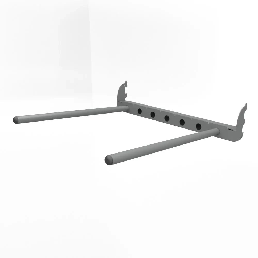 Серое металлическое крепление для хранения колес системы IF, ширина 600 мм