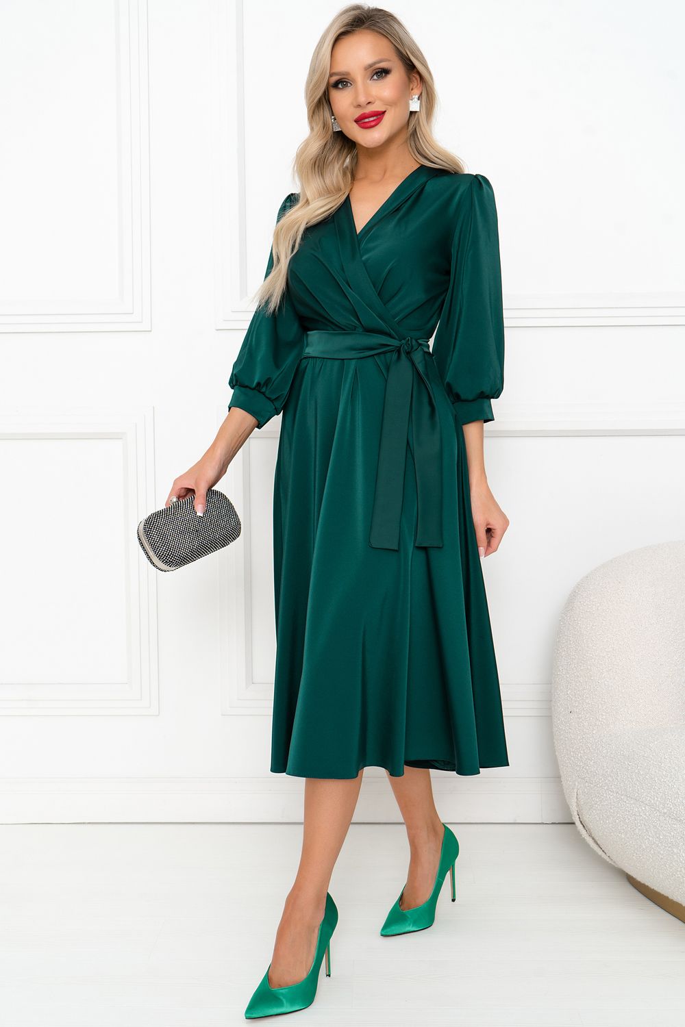 Платье Аскания (изумруд) Р11-1203 Nikol (Акция)