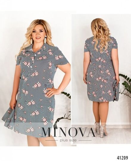 Платье 450Б-синий Minova Фото 1