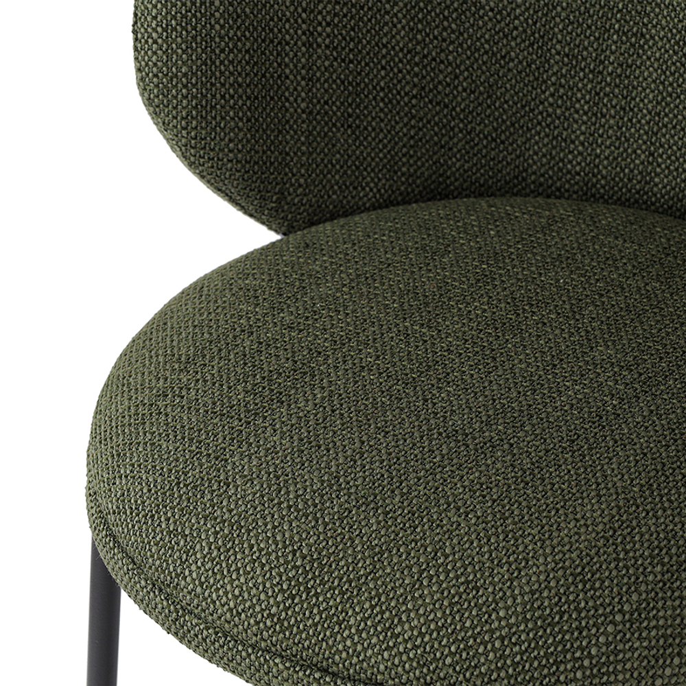 Стул полубарный Comfy, рогожка, шпинат