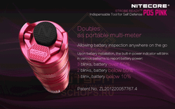 Фонарь Nitecore P05, Pink