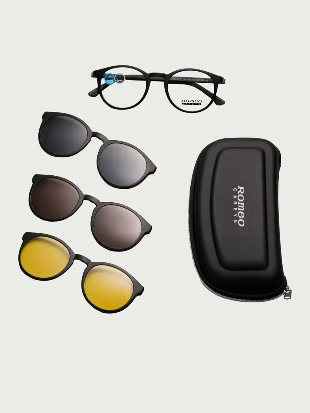 Оправа для очков с магнитными накладками 4в1