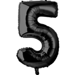 Фольгированные цифры в черном цвете 66 см / 102 см