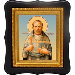 Александр Гневушев священномученик пресвитер. Икона на холсте.