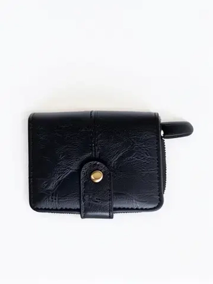 Мужской кошелек-портмоне QOZA, черный