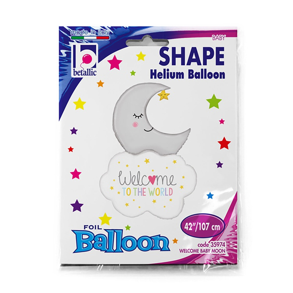 Фольгированный шар-фигура «Месяц спящий», 107 см