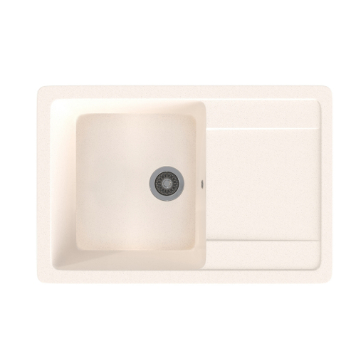 Мойка ML-GMS15 СТАНДАРТ с крылом, белый (331), 640*505*185мм