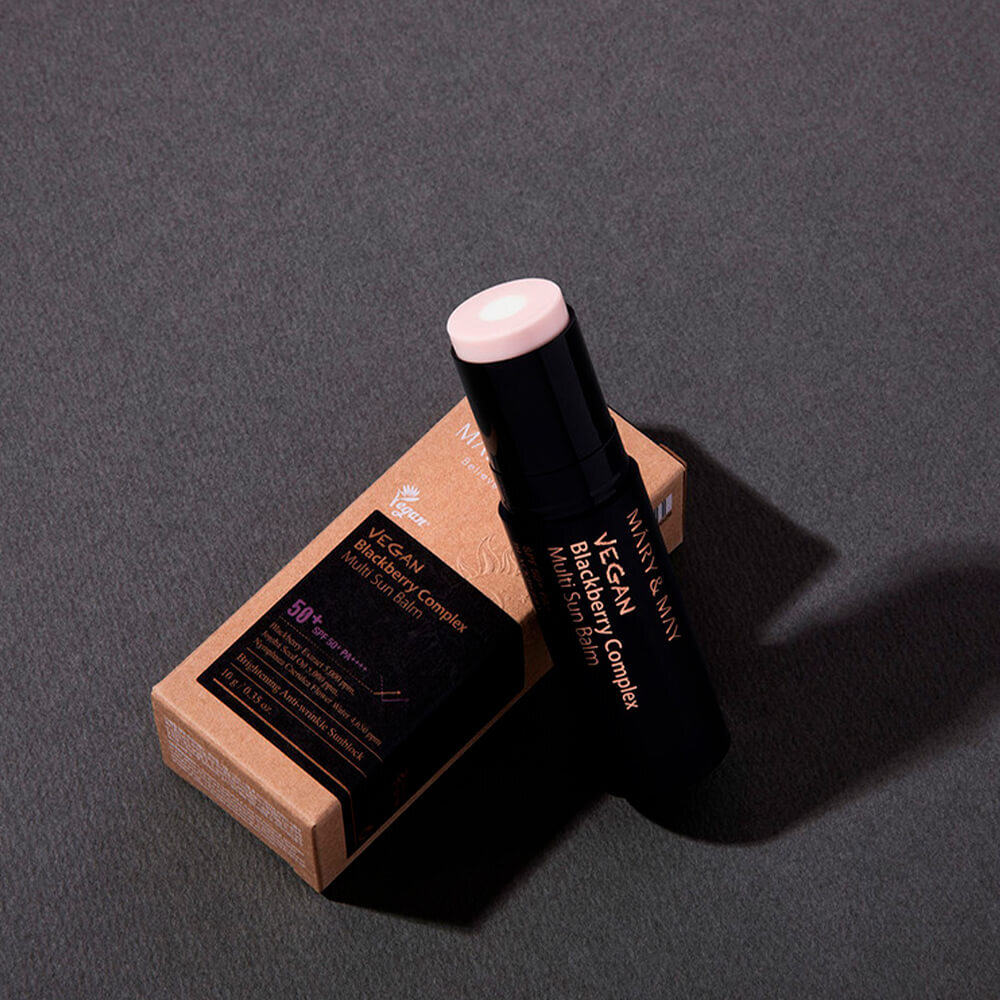 Солнцезащитный стик с ежевикой Mary&May Vegan Blackberry Complex Multi Sun Balm SPF50+ PA++++