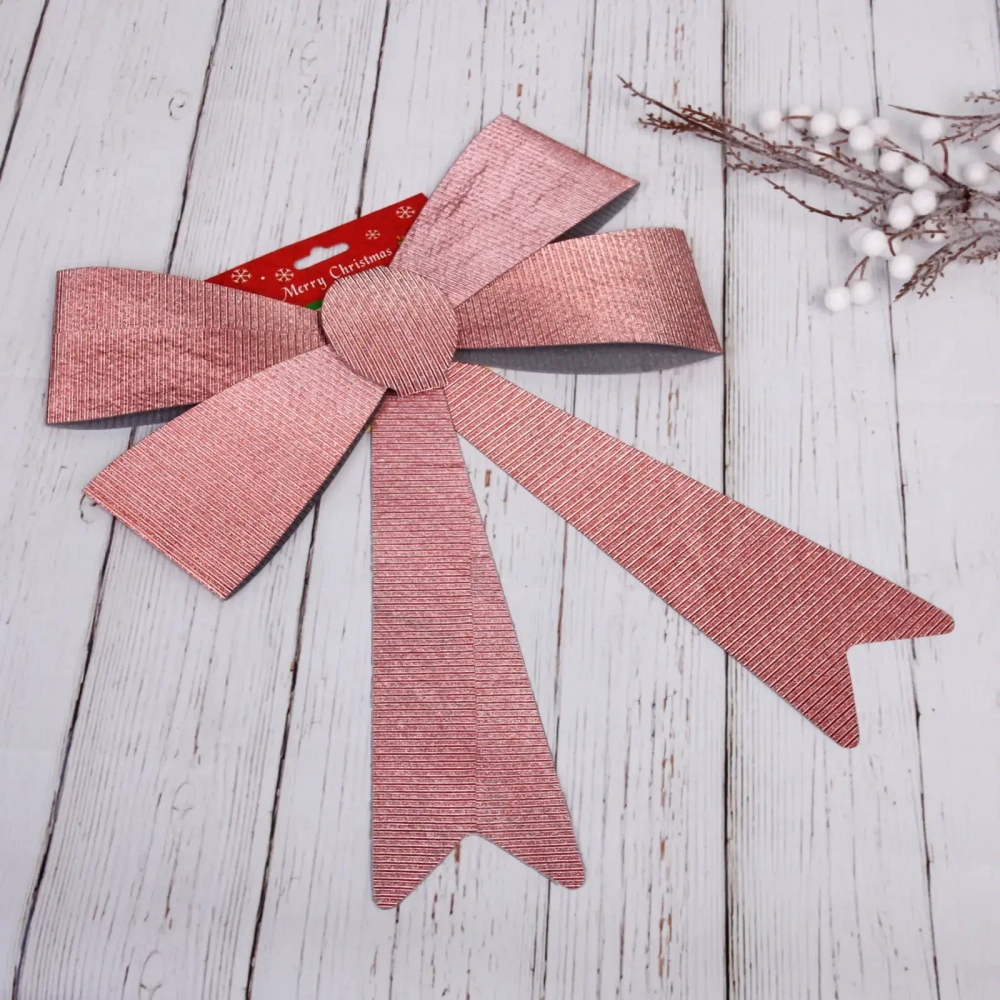 Бант на ёлку «Благородство» 28*35 см, Бордовый