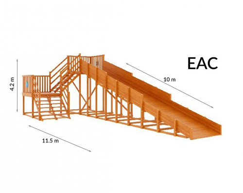 Зимняя горка TORUDA Лисичка скат 10м. (мод. 2)