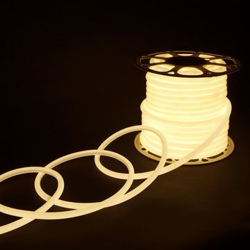 Светодиодный гибкий неон LS003 220V 9.6W 144Led 2835 IP67 4200К круглый дневной белый 50м Elektrostandard