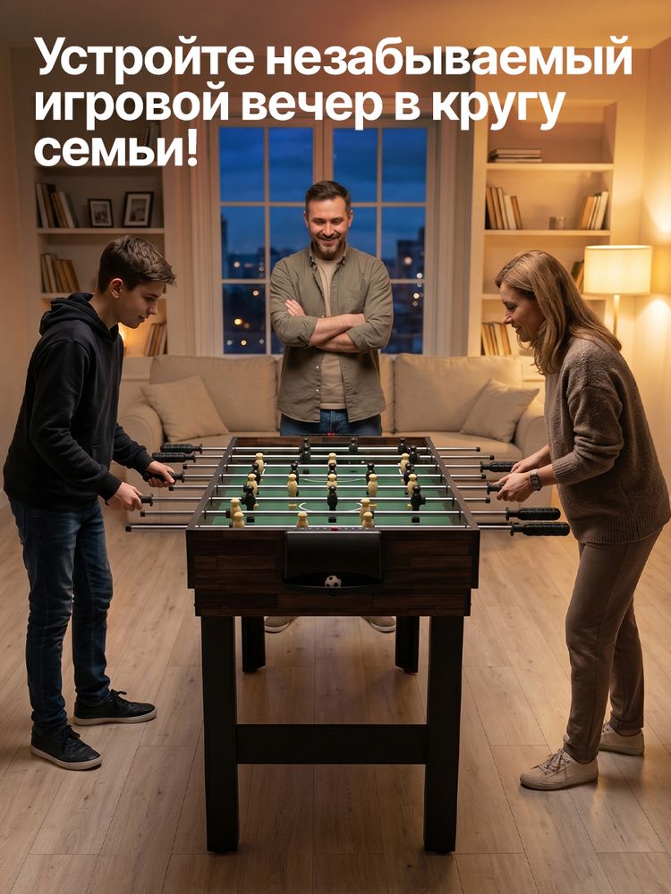 Игровой стол - трансформер 10 в 1 DFC 48&amp;quot; 122 x 61 см