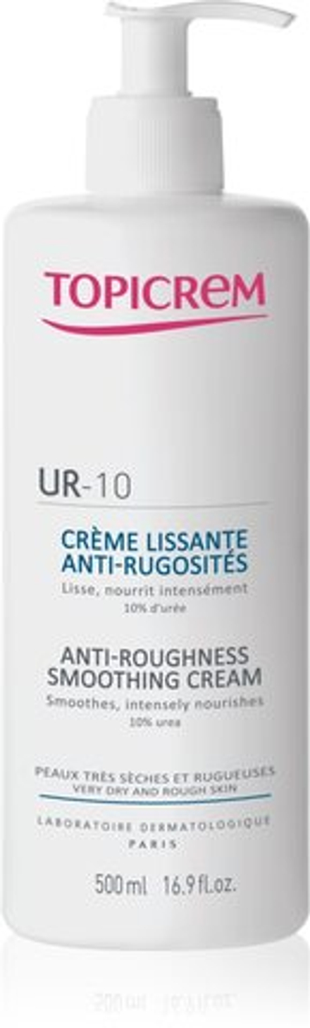 Topicrem UR-10 Anti-Roughness Smoothing Cream - крем для тела для очень сухой кожи /   500  ml  / GTIN 3700281703306