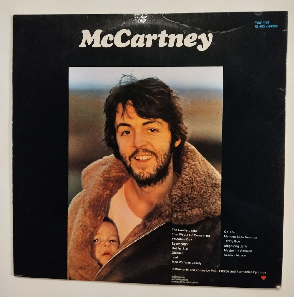 Винтажная виниловая пластинка LP Paul McCartney (UK 1970)