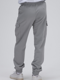 Джоггеры карго теплые.Грей