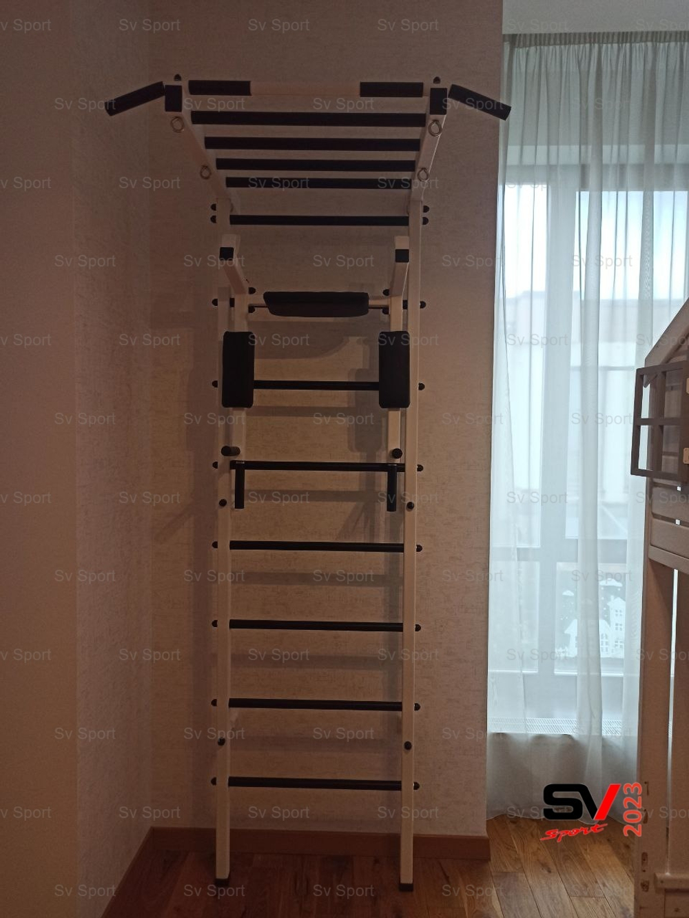 Монтаж шведской стенки Sv Sport в пеноблочные, газоблочные стены