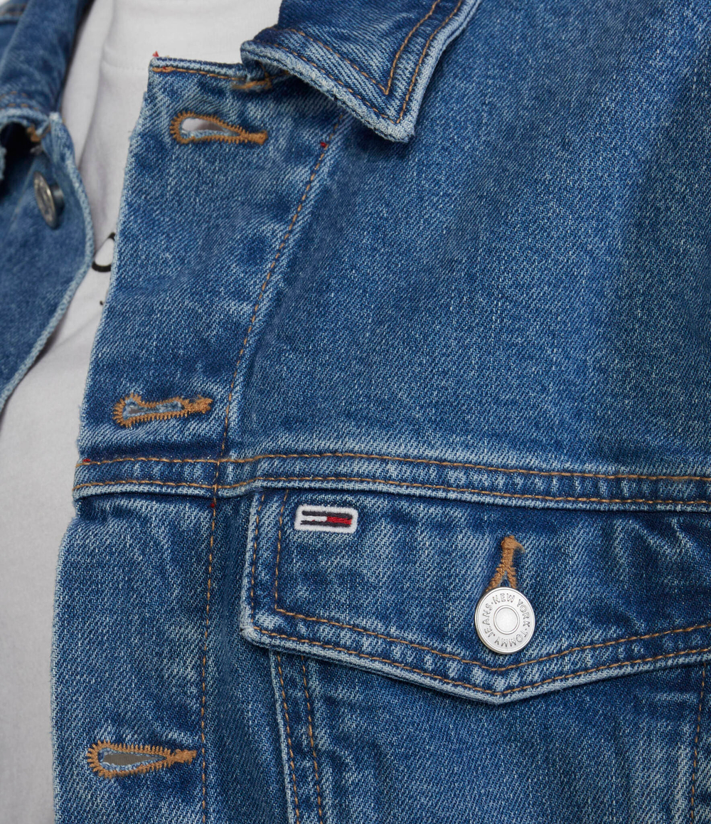 Джинсовая куртка Tommy Jeans - голубой(DW0DW16096)