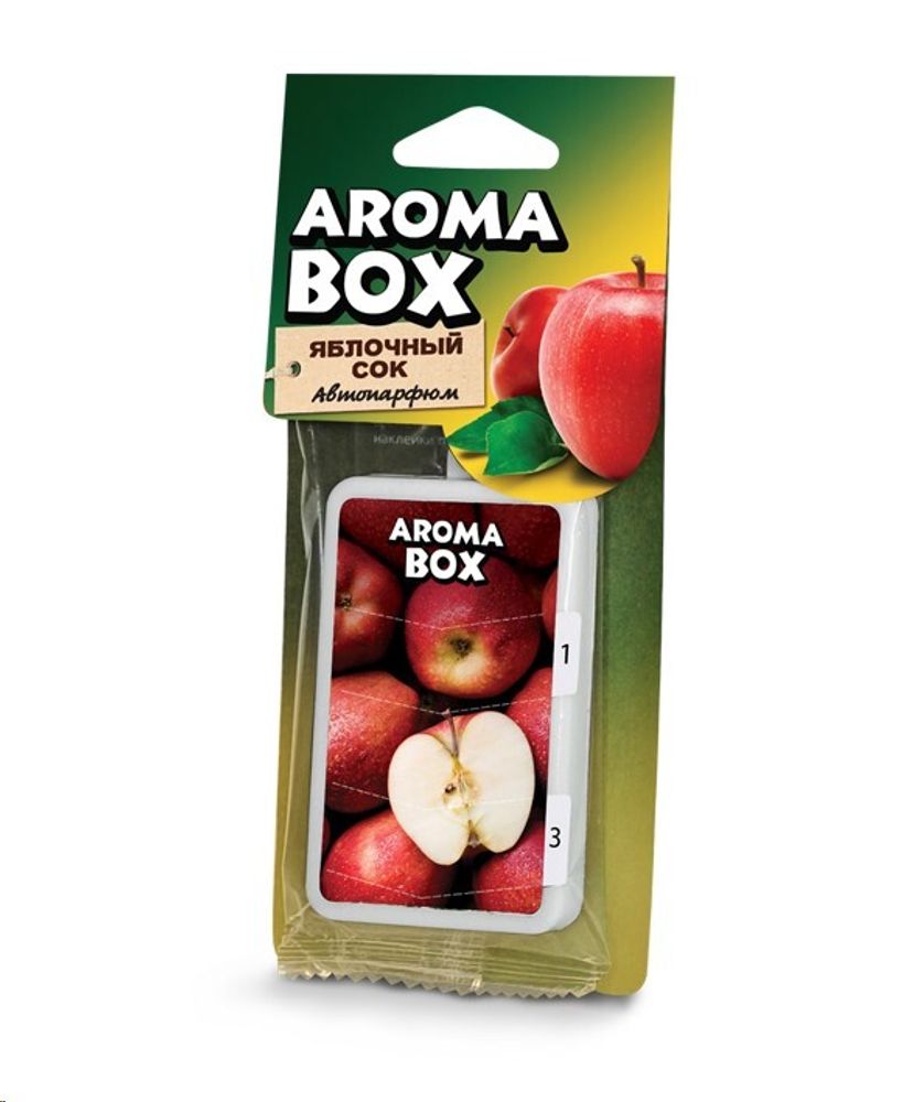Ароматизатор подвесной  AROMA BOX  Яблочный сок (FOUETTE)