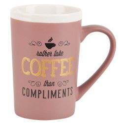 Кружка фарфоровая "Natural Coffee" v=400мл. (4вида) (min12) (транспортная упаковка)