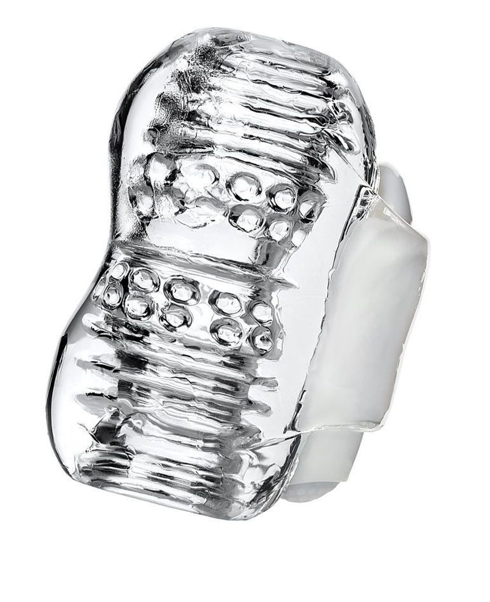 Мастурбатор ToyFa Lingam Khani, прозрачный, вибрация, 9 см