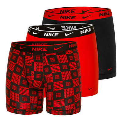 Nike Everyday Stretch Briefs Boxer Shorts 3 Pack Men - Red, Black