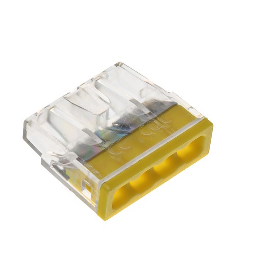 Клемма Exser 2273-244 24А 4 выхода, 0,5-2,5мм с пастой