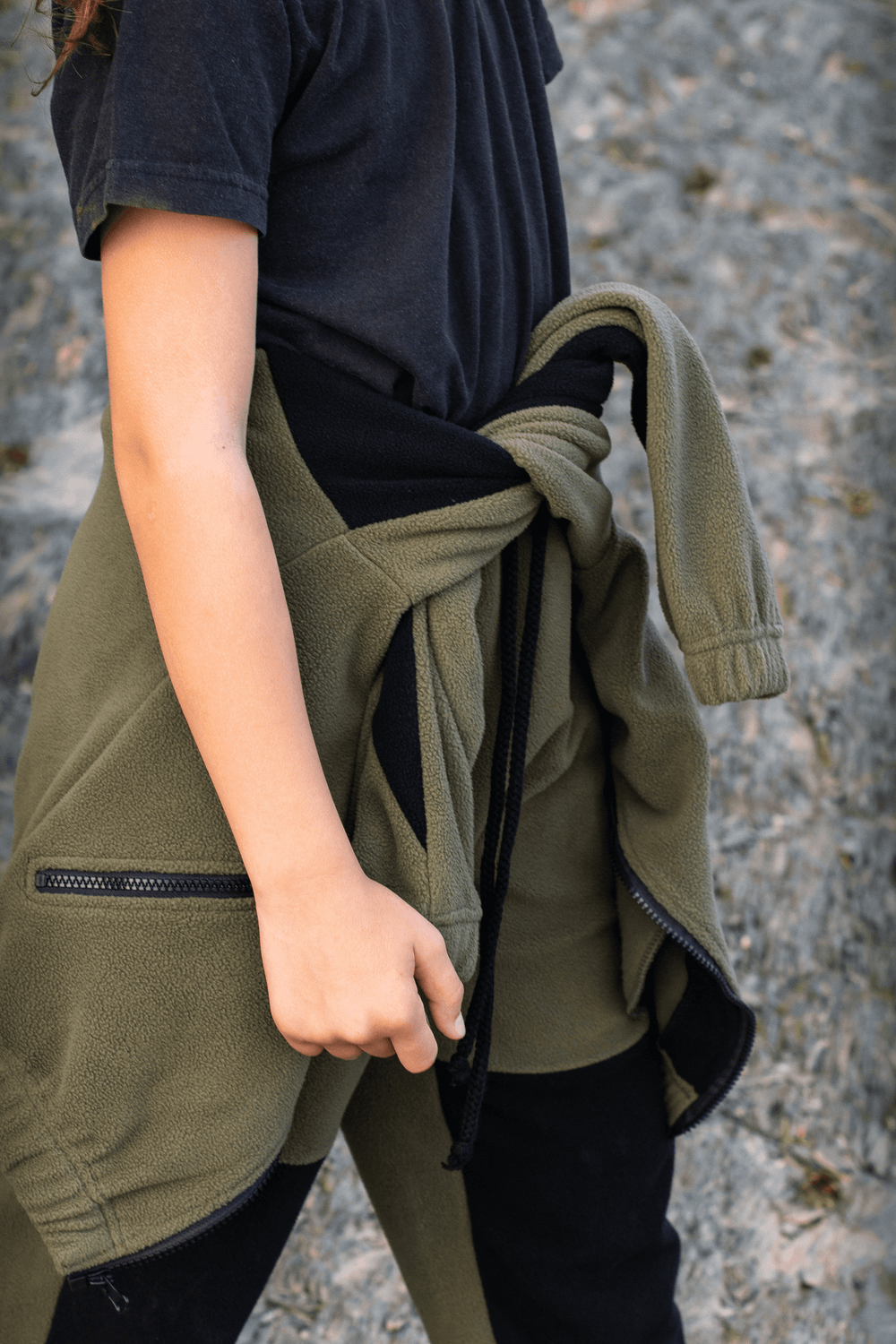 Флисовый костюм для девочки комби