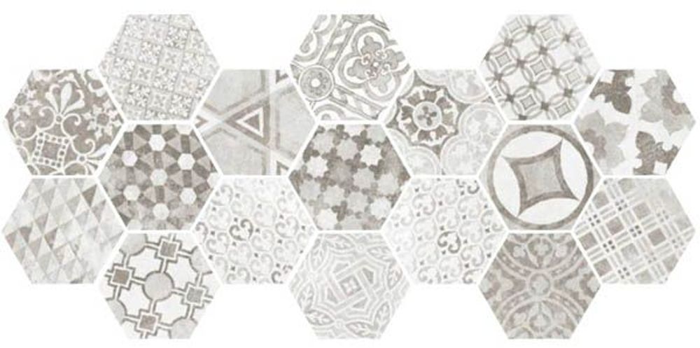 Декор Hexatile  CEMENT GARDEN GREY