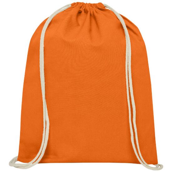 Рюкзак со шнурком Oregon из хлопка плотностью 140 г/м²